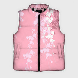 Мужской жилет Цветущая ива, цвет: 3D-черный