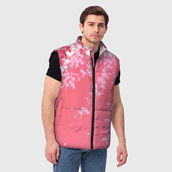 Мужской жилет Весенняя ива, цвет: 3D-черный — фото 2