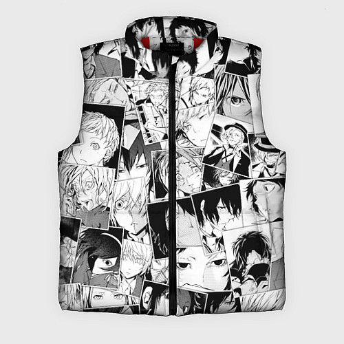 Мужской жилет Bungo Stray Dogs pattern / 3D-Красный – фото 1