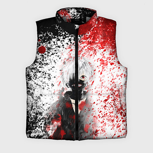 Мужской жилет Канеки Кен Брызги Краски Токийский Гуль / 3D-Светло-серый – фото 1