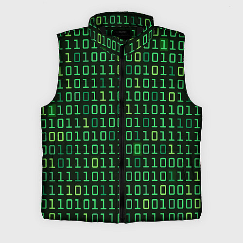 Мужской жилет Двоичный Код Binary Code / 3D-Черный – фото 1