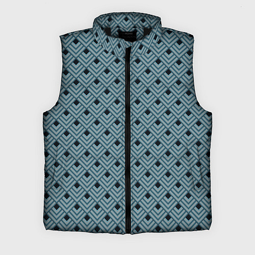 Мужской жилет Абстракция из разноцветных квадратов / 3D-Черный – фото 1