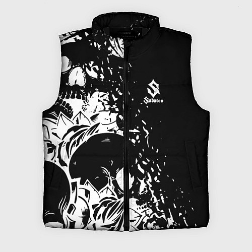 Мужской жилет Sabaton - сабатон черепа / 3D-Черный – фото 1