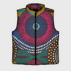 Мужской жилет Африка Орнамент, цвет: 3D-черный