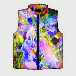 Мужской жилет Красочный цветочный узор Весна - Лето 2023 Colorfu, цвет: 3D-черный