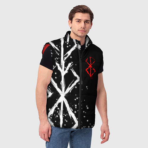 Мужской жилет БЕРСЕРК - КЛЕЙМО ЖЕРТВЫ / 3D-Красный – фото 3