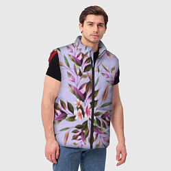 Мужской жилет Цветы Вересковый Сад, цвет: 3D-красный — фото 2