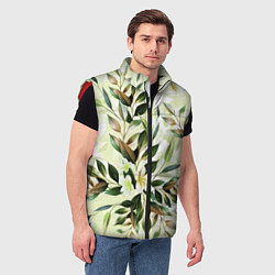 Мужской жилет Цветы Липовый Сад, цвет: 3D-красный — фото 2