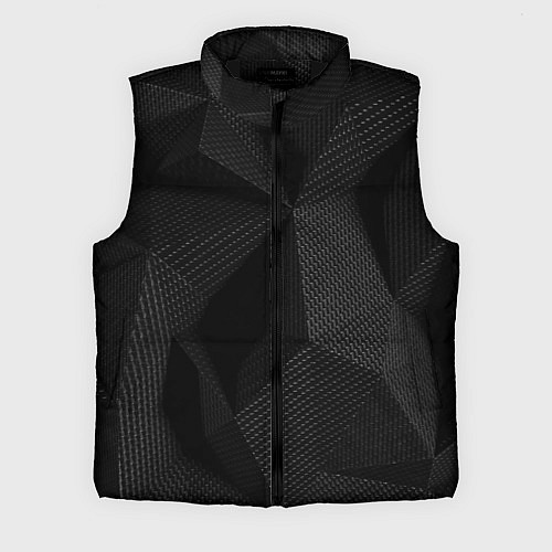 Мужской жилет КАРБОН ПОЛИГОНЫ / 3D-Черный – фото 1