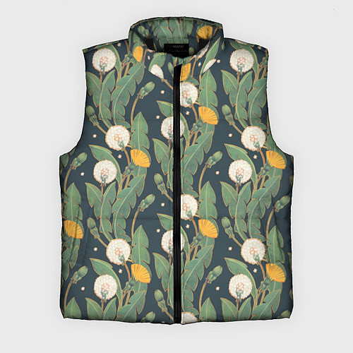 Мужской жилет Цветение одуванчиков / 3D-Черный – фото 1