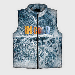 Мужской жилет IN COLD horizontal logo with ice