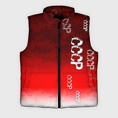 Мужской жилет Принт с надписью СССР / 3D-Красный – фото 1