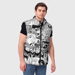 Мужской жилет Евангелион паттерн, цвет: 3D-черный — фото 2
