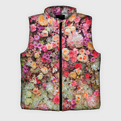 Мужской жилет MILLION MULTICOLORED FLOWERS, цвет: 3D-светло-серый