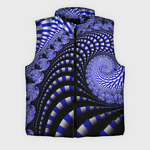 Мужской жилет Неоновая спираль Абстракция Neon Spiral Abstractio / 3D-Черный – фото 1
