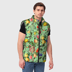 Мужской жилет Летнее Ассорти Фруктов, цвет: 3D-светло-серый — фото 2