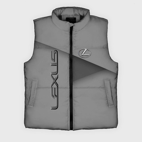 Мужской жилет Lexus - серая абстракция / 3D-Черный – фото 1