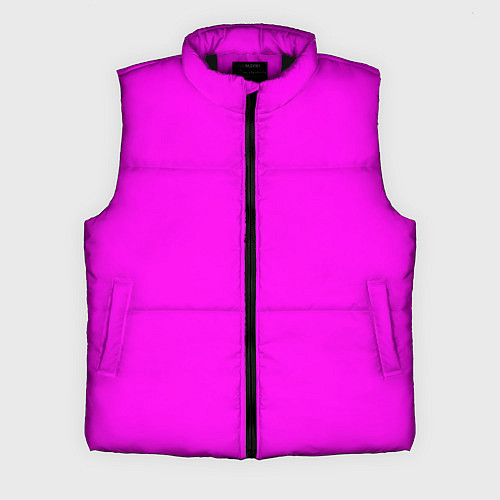 Мужской жилет Однотонный розовый неоновый Пион / 3D-Черный – фото 1