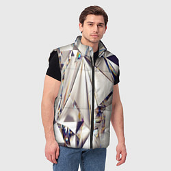 Мужской жилет 3D бриллианты, цвет: 3D-черный — фото 2