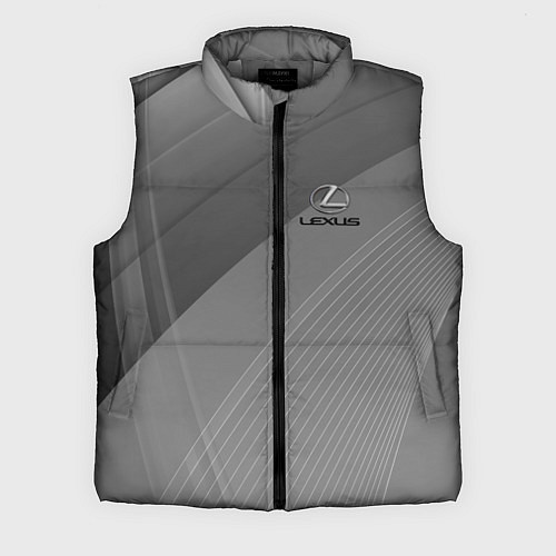 Мужской жилет Lexus - абстракция - sport / 3D-Светло-серый – фото 1