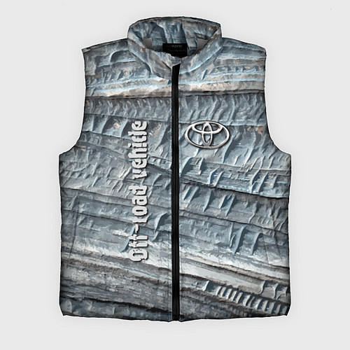 Мужской жилет Toyota Off-road vehicle Rock Тойота внедорожник Ск / 3D-Светло-серый – фото 1