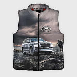 Мужской жилет Toyota Land Cruiser 200 среди скал, цвет: 3D-красный
