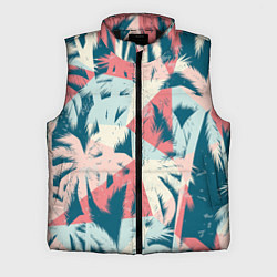 Мужской жилет Пальмы Паттерн, цвет: 3D-черный