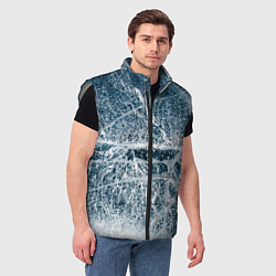 Мужской жилет Потрескавшийся лед, цвет: 3D-светло-серый — фото 2