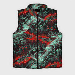 Мужской жилет Красно-Белая Вулканическая Лава