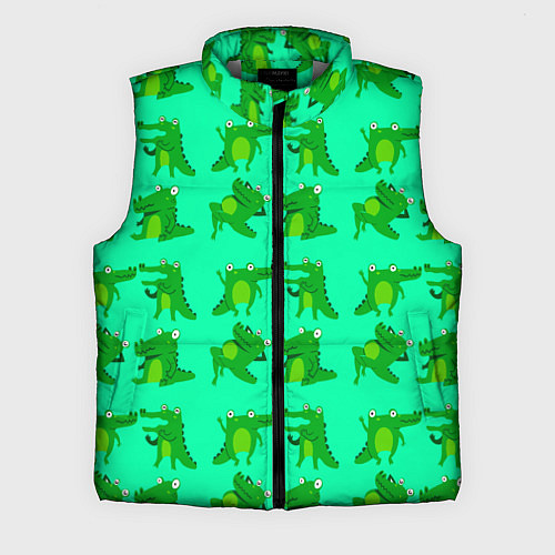 Мужской жилет FUNNY CROCODILES / 3D-Светло-серый – фото 1