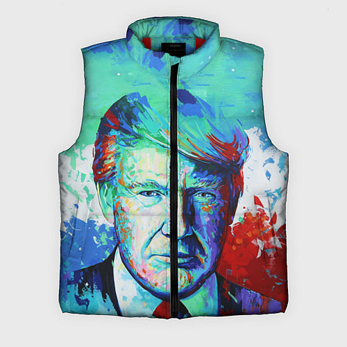 Мужской жилет Дональд Трамп арт / 3D-Красный – фото 1