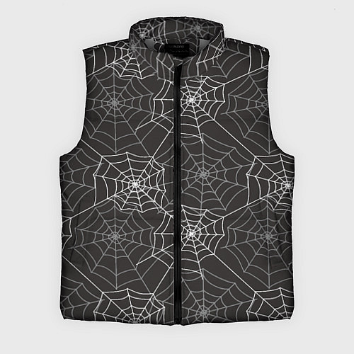 Мужской жилет Паутинка паттерн / 3D-Светло-серый – фото 1