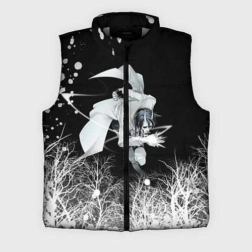 Мужской жилет Белый Неон над лесом White Neon / 3D-Светло-серый – фото 1