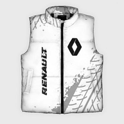 Мужской жилет Renault Speed на светлом фоне со следами шин, цвет: 3D-черный
