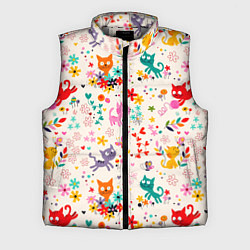 Мужской жилет COLORFUL FUNNY KITTENS