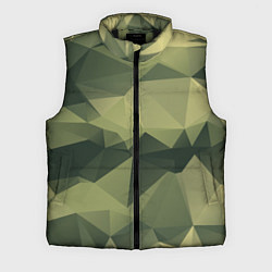 Мужской жилет 3д полигоны - камуфляж, цвет: 3D-черный