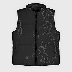 Мужской жилет Топографическая Карта, цвет: 3D-светло-серый