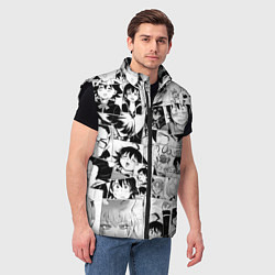 Мужской жилет Добро пожаловать в ад? Ирума! pattern, цвет: 3D-черный — фото 2