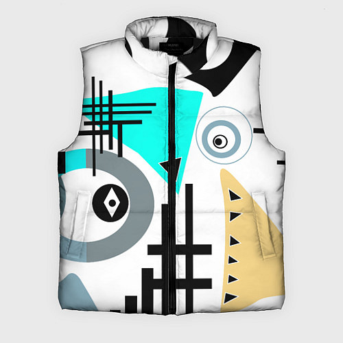 Мужской жилет Абстрактный современный дизайн / 3D-Черный – фото 1