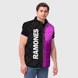 Мужской жилет Ramones Rock Legends, цвет: 3D-черный — фото 2