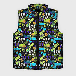 Мужской жилет Multicolored alphabet and numbers