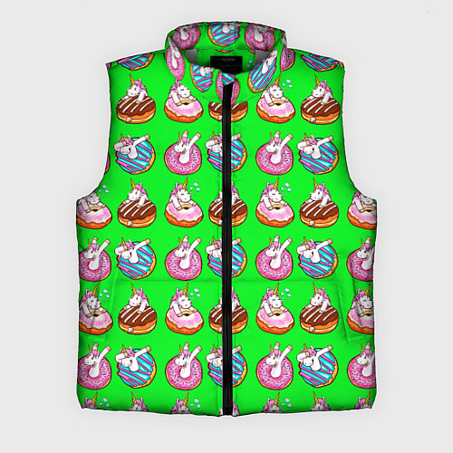 Мужской жилет UNICORN AND DONUT / 3D-Светло-серый – фото 1