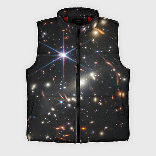 Мужской жилет NASA: Скопление Галактик / 3D-Красный – фото 1