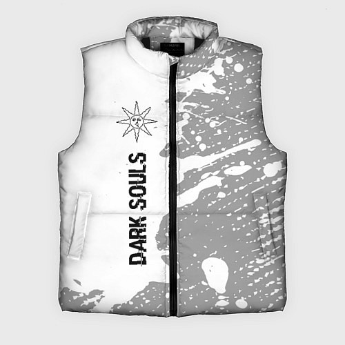 Мужской жилет Dark Souls Glitch - на светлом фоне / 3D-Черный – фото 1