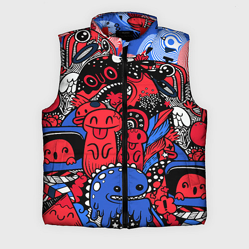 Мужской жилет Такие разные монстры / 3D-Красный – фото 1