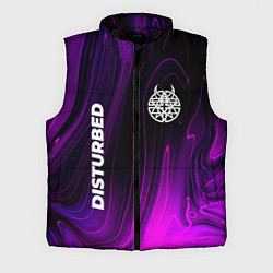 Мужской жилет Disturbed Violet Plasma, цвет: 3D-черный