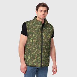 Мужской жилет Камуфляж цифровой Флора-1 пиксель, цвет: 3D-черный — фото 2