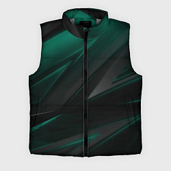 Мужской жилет Бирюзовый черный фон, цвет: 3D-светло-серый