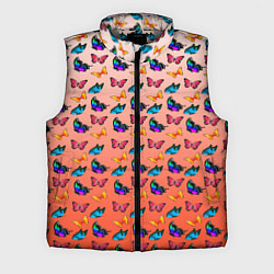 Мужской жилет Яркие и необычные бабочки