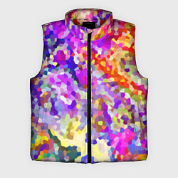 Мужской жилет Летняя мозаика, цвет: 3D-красный